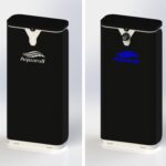 Elegancki czarny dispenser wody